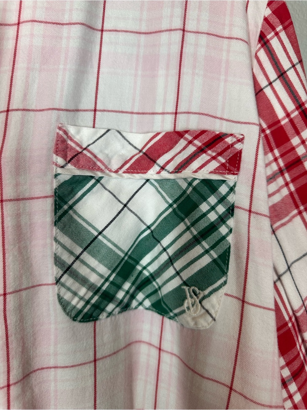 VICTORIA'S SECRET Women's Large Flannel Long Pajama Set Mix Match Plaid - Picture 6 of 15